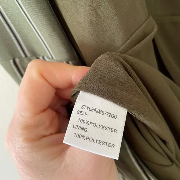 4SI3NNA Striped Green Jumpsuit with a Center Cutout - Picture 10 of 14